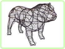 Bulldog Animal Topiary Frame Bulldog Animal Topiary Frame