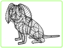 Cavalier, Sitting Animal Topiary Frame Cavalier, Sitting Animal Topiary Frame