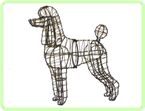 Poodle Animal Topiary Frame Poodle Animal Topiary Frame