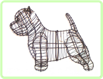 Westie Animal Topiary Frame Westie Animal Topiary Frame